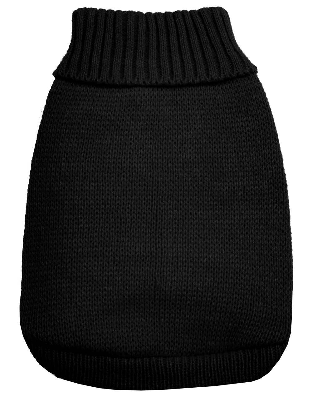 Knit Pet Sweater Black Size XS